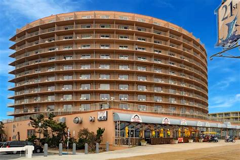 The grand hotel in ocean city - 2100 Baltimore Avenue, Ocean City, MD 21842 Phone: (410) 289-6191 | Web: GrandHotelOceanCity.com The Grand Hotel and Spa sits on Ocean City’s famous Boardwalk offering spectacular ocean views, with spa, fitness center, indoor and outdoor pools plus cafes, restaurants and bars all on-site. 